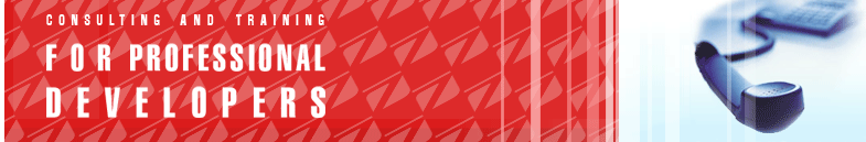 Consulting and training for professional developers